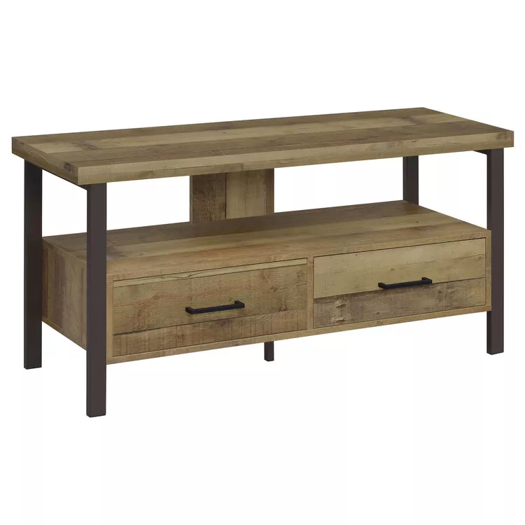 Coaster Ruston 48" 2-drawer TV Console Weathered Pine
