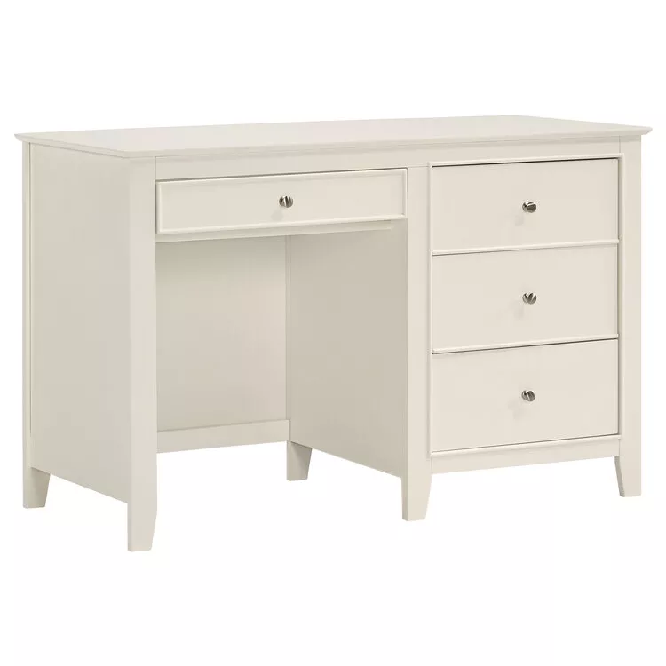 Coaster Selena 3-drawer Computer Desk Storage Cream White