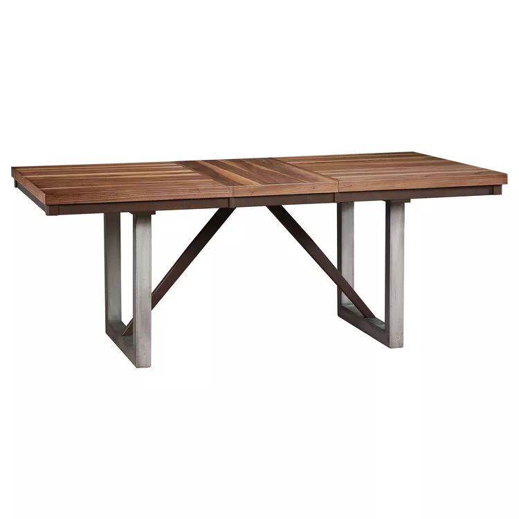 Coaster Spring Creek Dining Table with Extension Leaf Natural Walnut