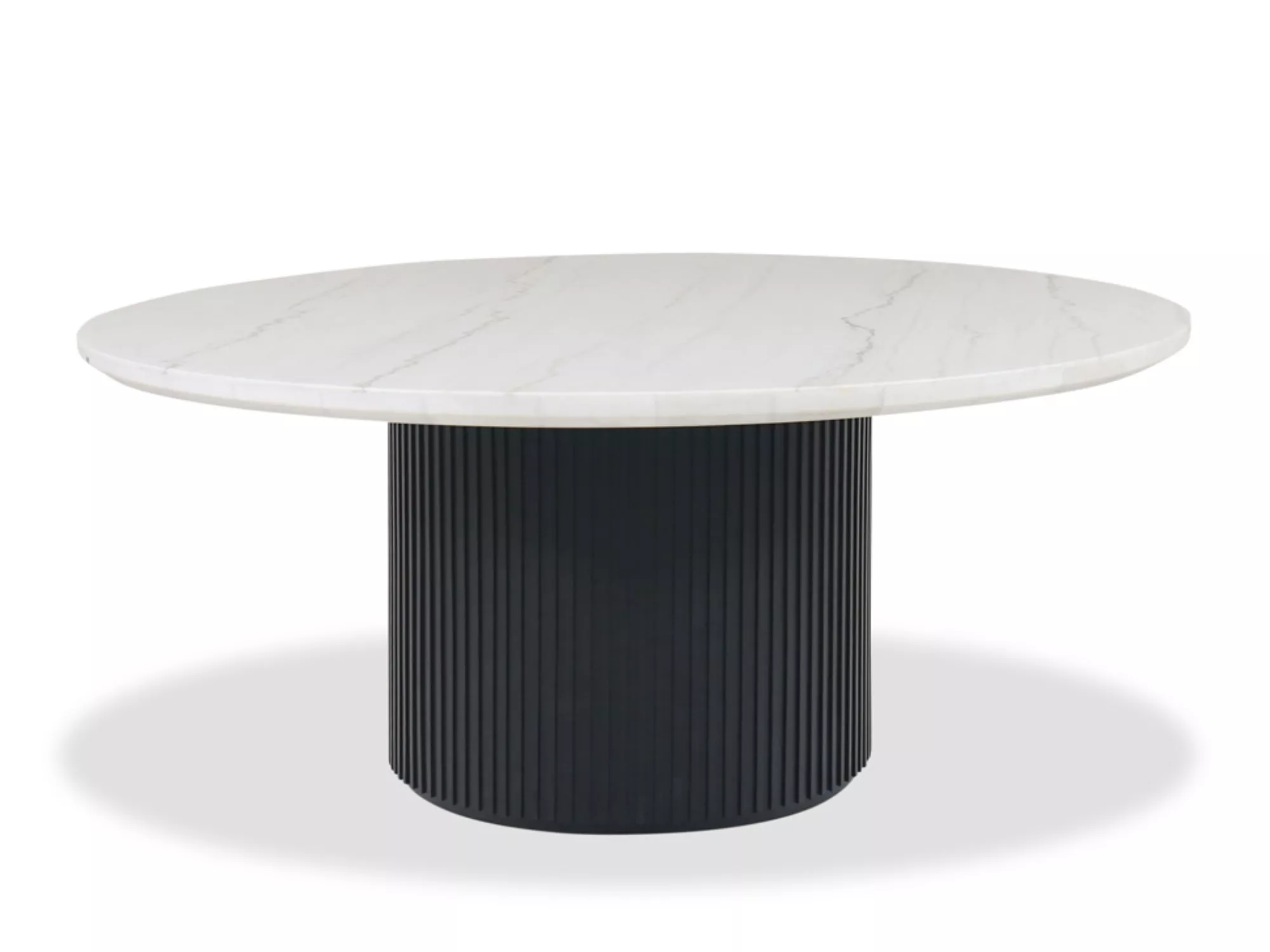 Colvin 72" Marble Top Dining Table in Black