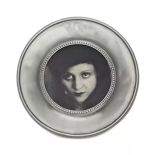 Como Small Round Frame, 5.9" by Match Pewter