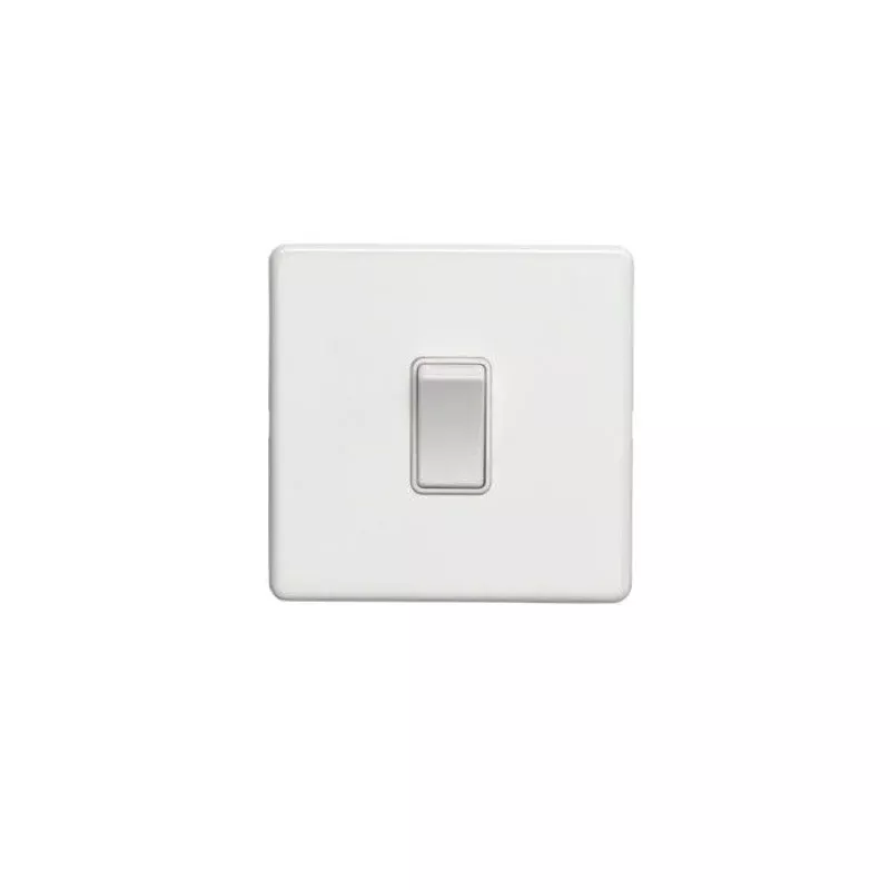 Concealed 3mm 20Amp Switch - Matt White