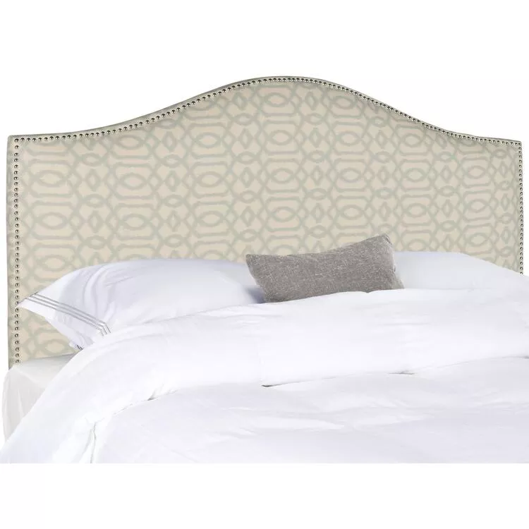 Connie Hemp Headboard - Silver Nail Head