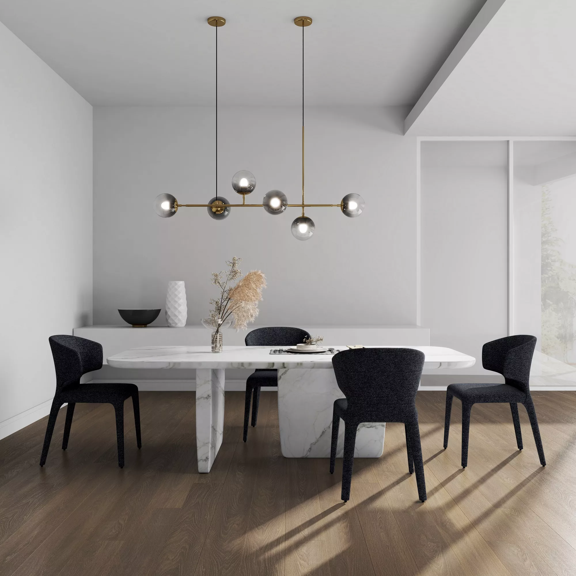 Conrad Black Dining Chairs (Set of 4)