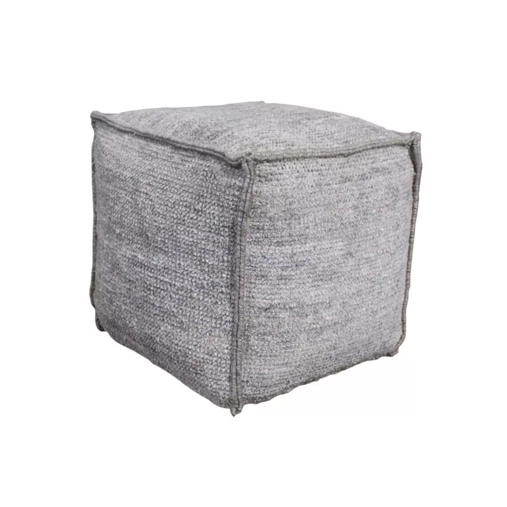Contemporary Lia Gray Pouf