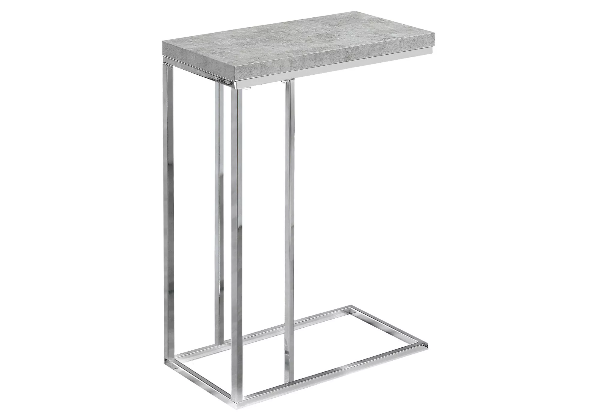 Contemporary MDF & Metal Accent Table – Space-Saving Side Table with Sturdy Base