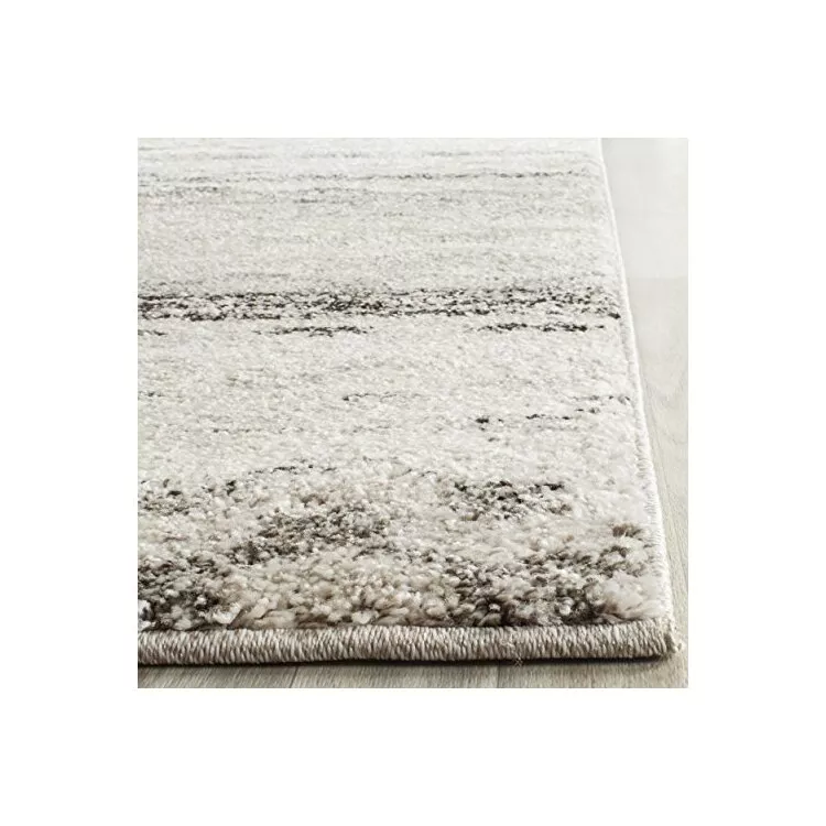 Contemporary Rug - Retro Polypropylene -Cream/Grey