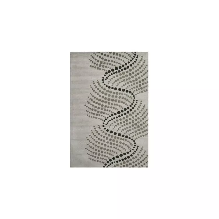 Contemporary Rug - Soho Wool/Viscose -Blue/Grey