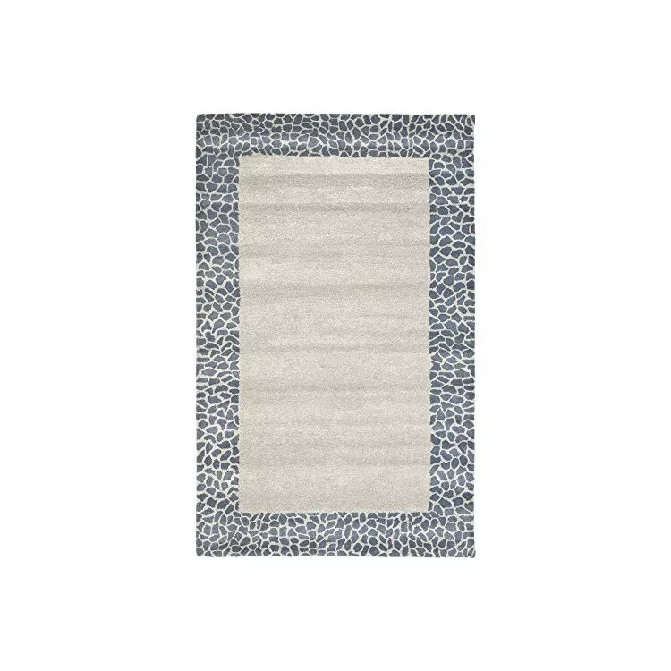 Contemporary Silver Grey Rug 5x3 Small Rectangle