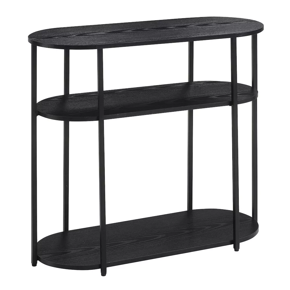 Convenience Concepts Designs2Go Simon 3 Tier Oval Entryway Hall Table