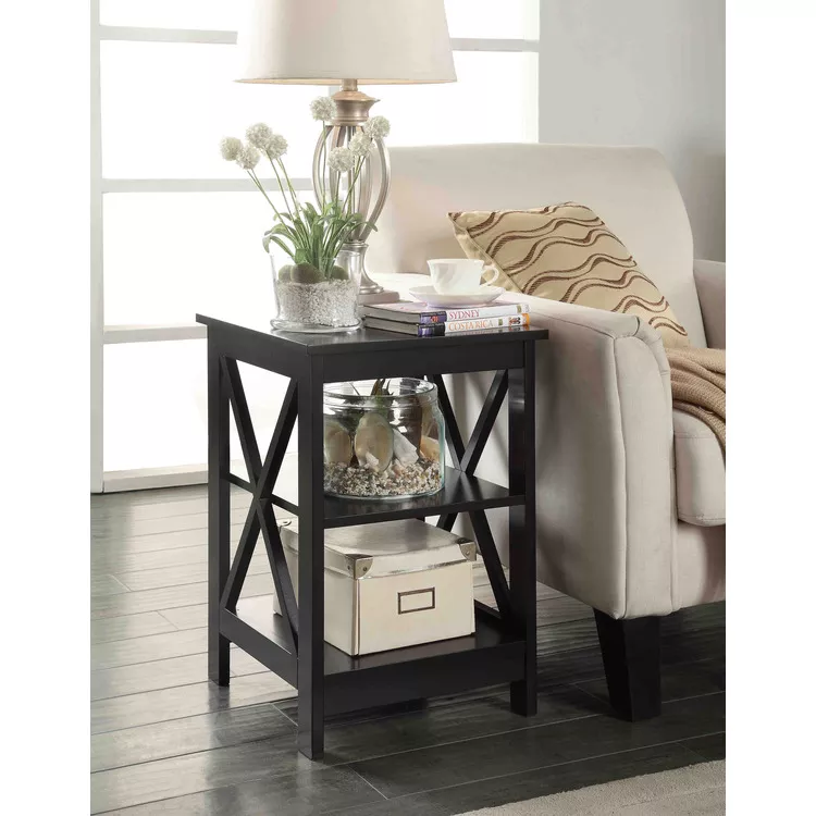 Convenience Concepts Oxford End Table - Finish:Black