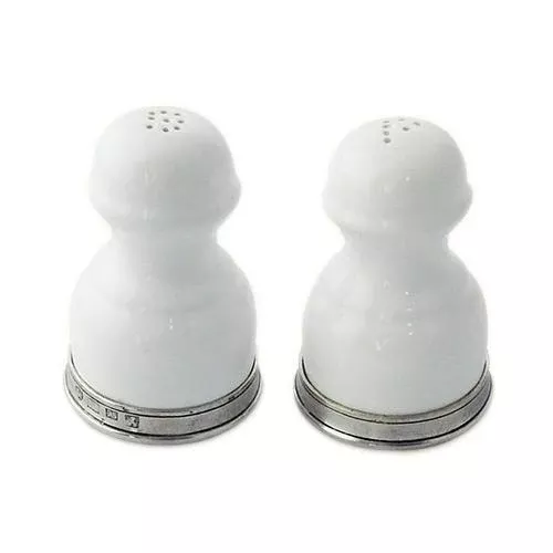 Convivio Salt and Pepper Shaker Set by Match Pewter