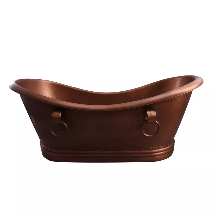 Copper Double Slipper Bathtub, 72 - Barclay Products