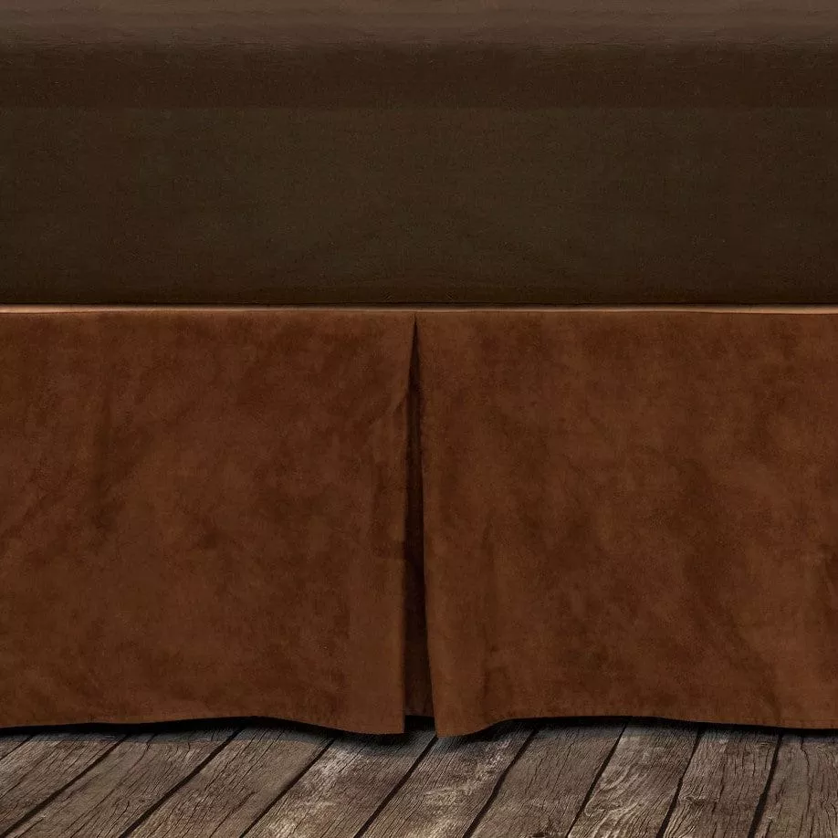 Copper Full Suede Bed Skirt