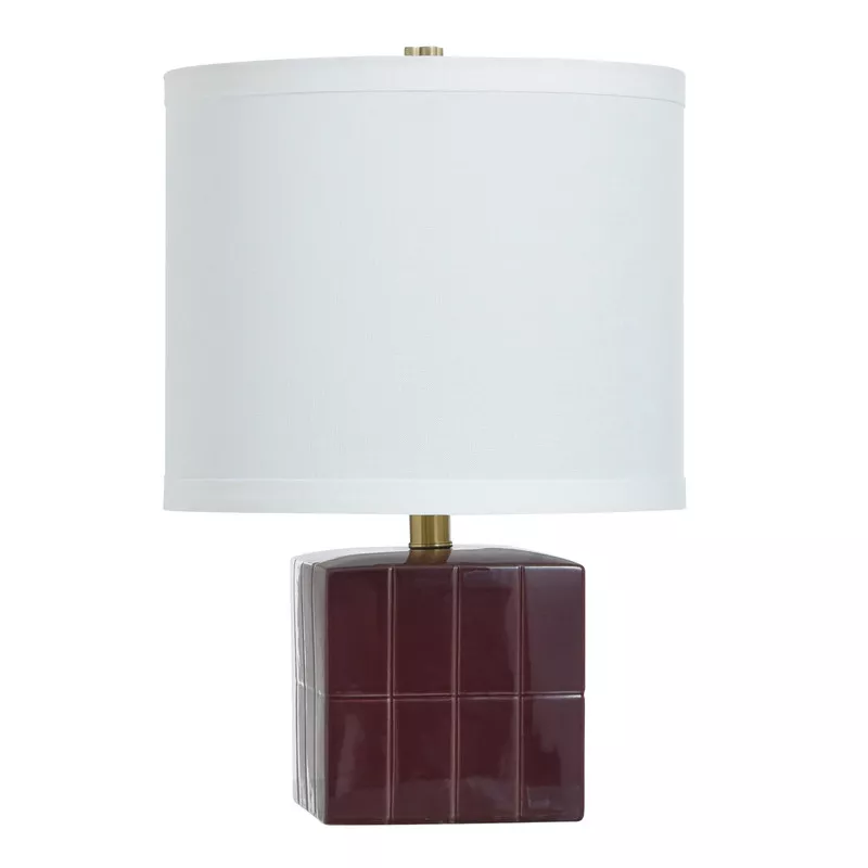 Crimson Reverie Cube Lamp