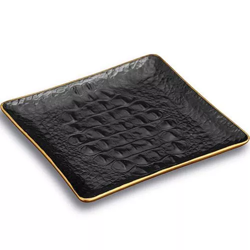 Crocodile Porcelain Square Tray by L'Objet