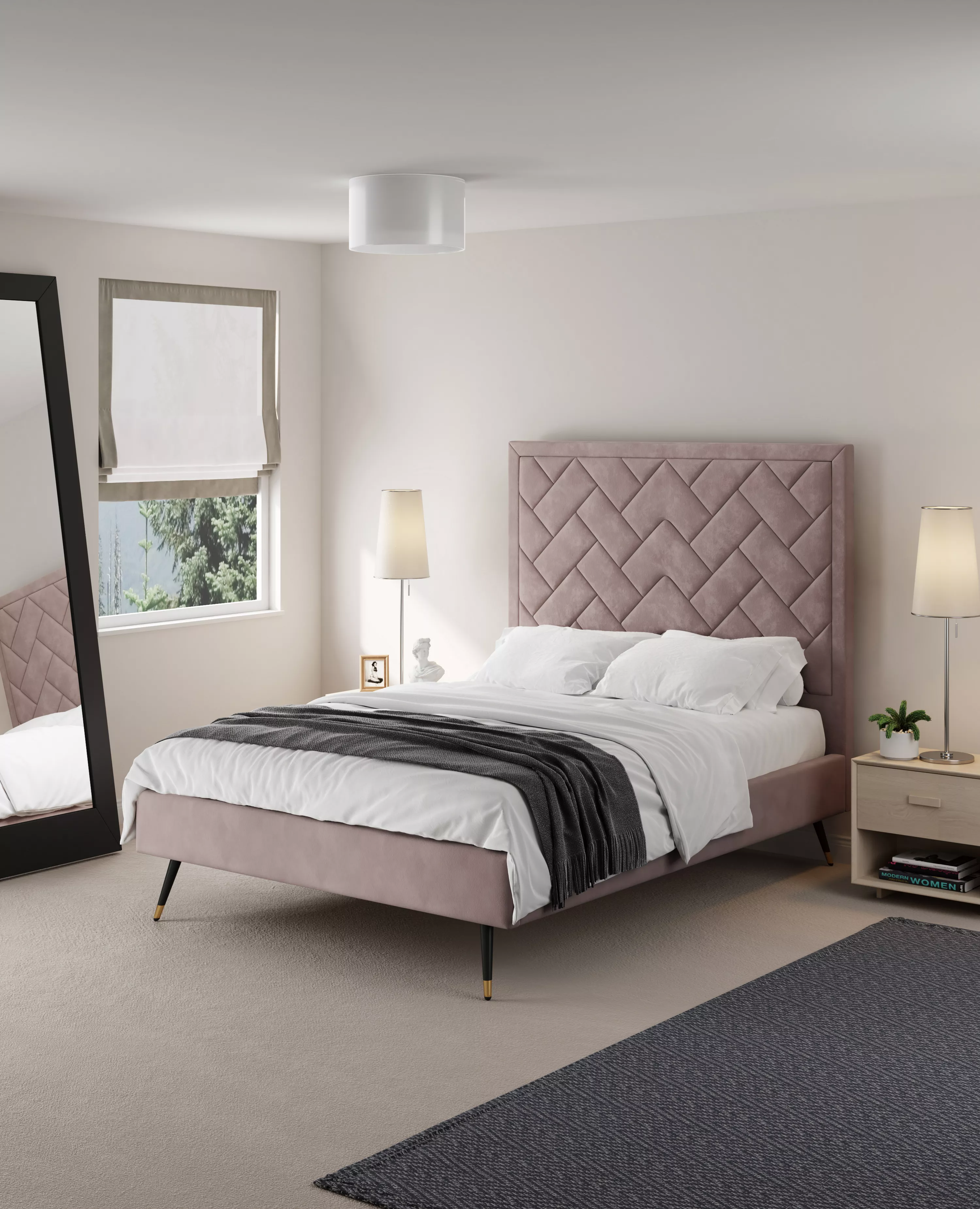 Crosby Blush Full Bed