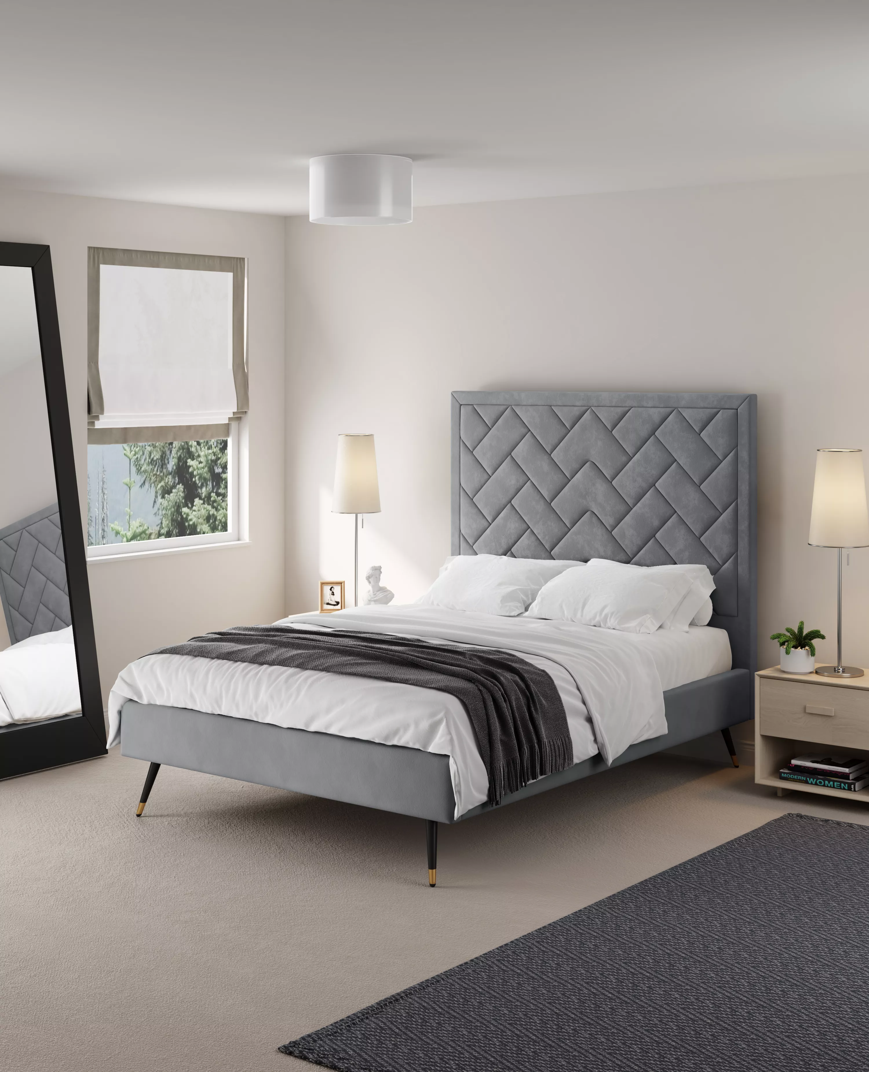 Crosby Gray Full Bed