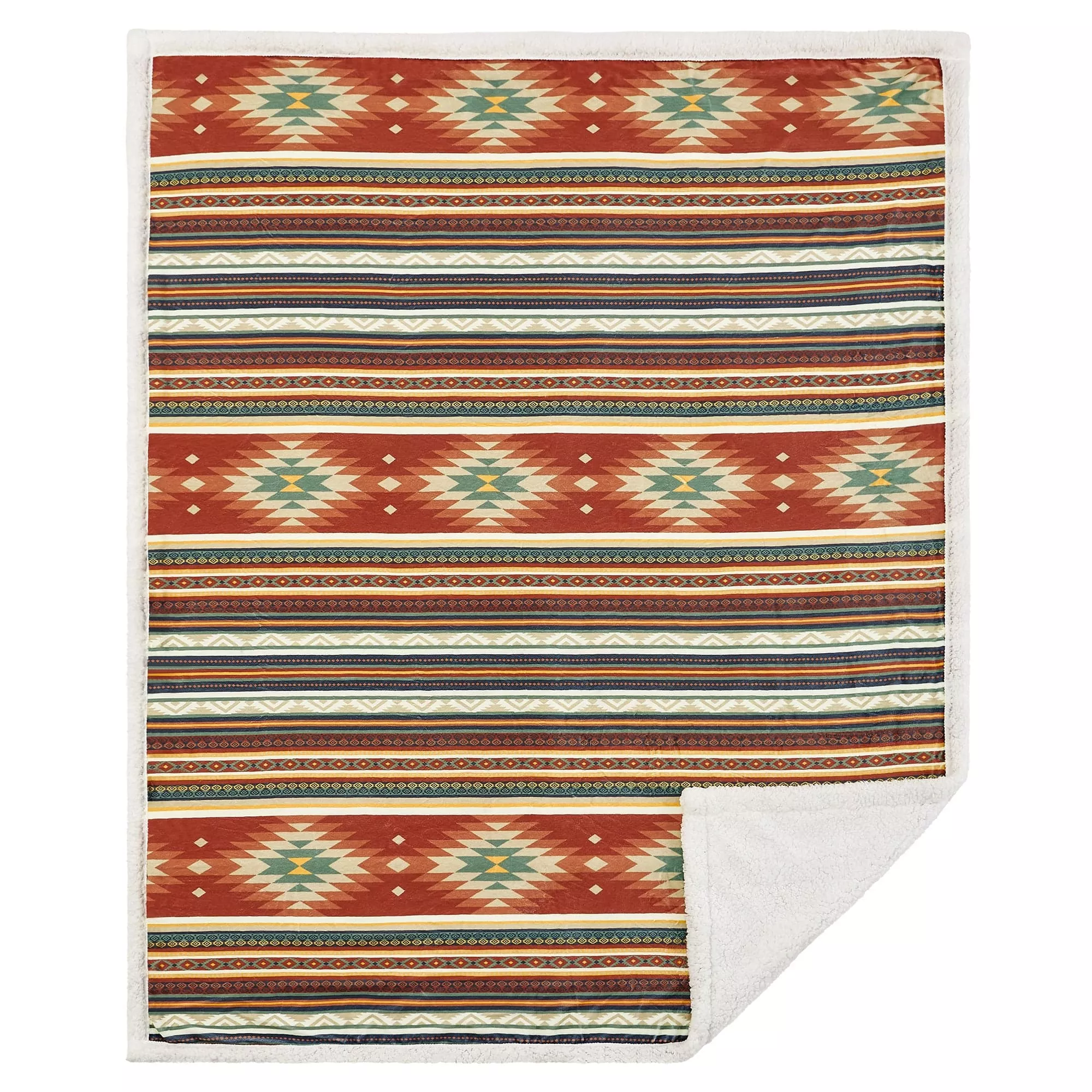 Del Sol Campfire Sherpa Throw