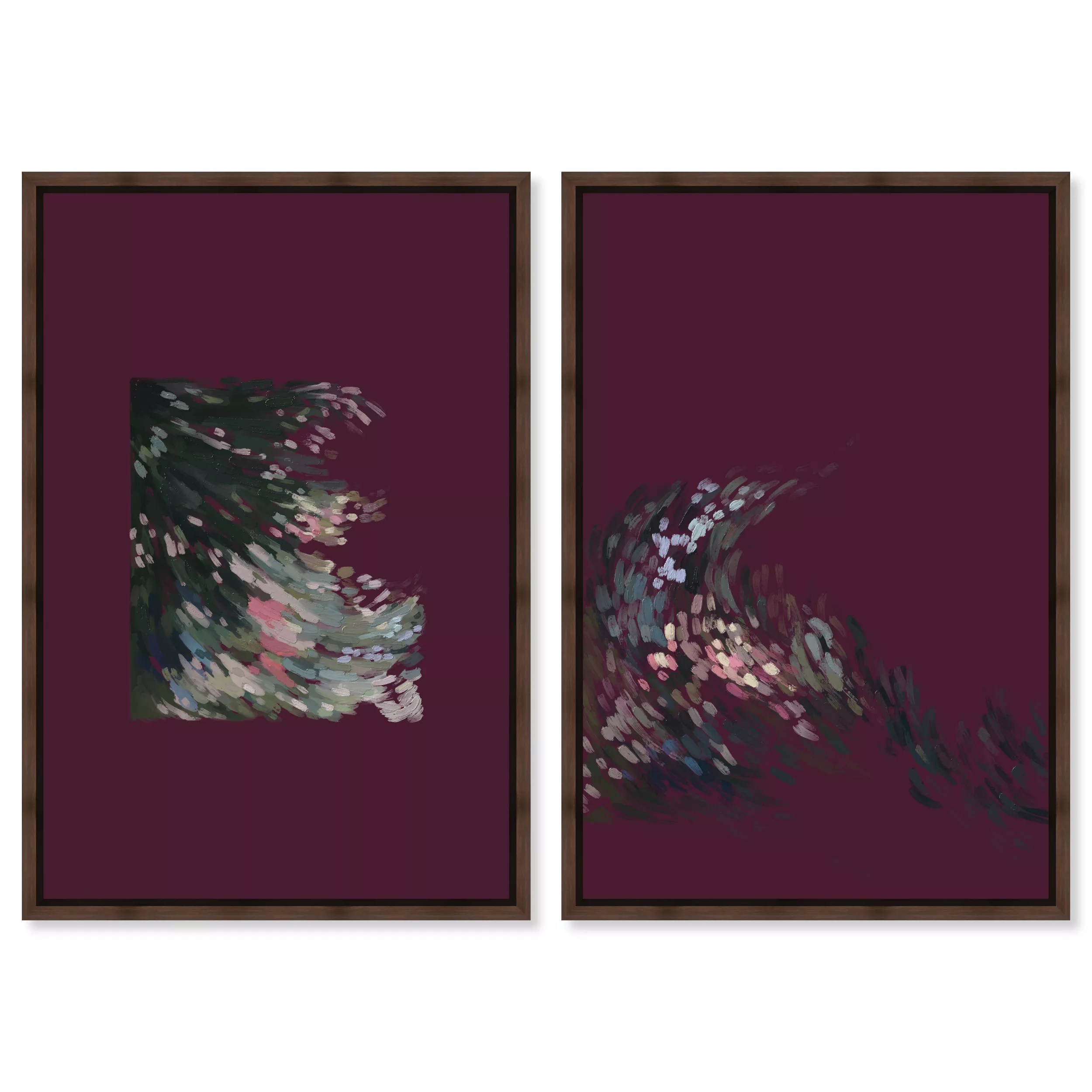 Delicate Spring Set Abstract Canvas Print by Oliver Gal