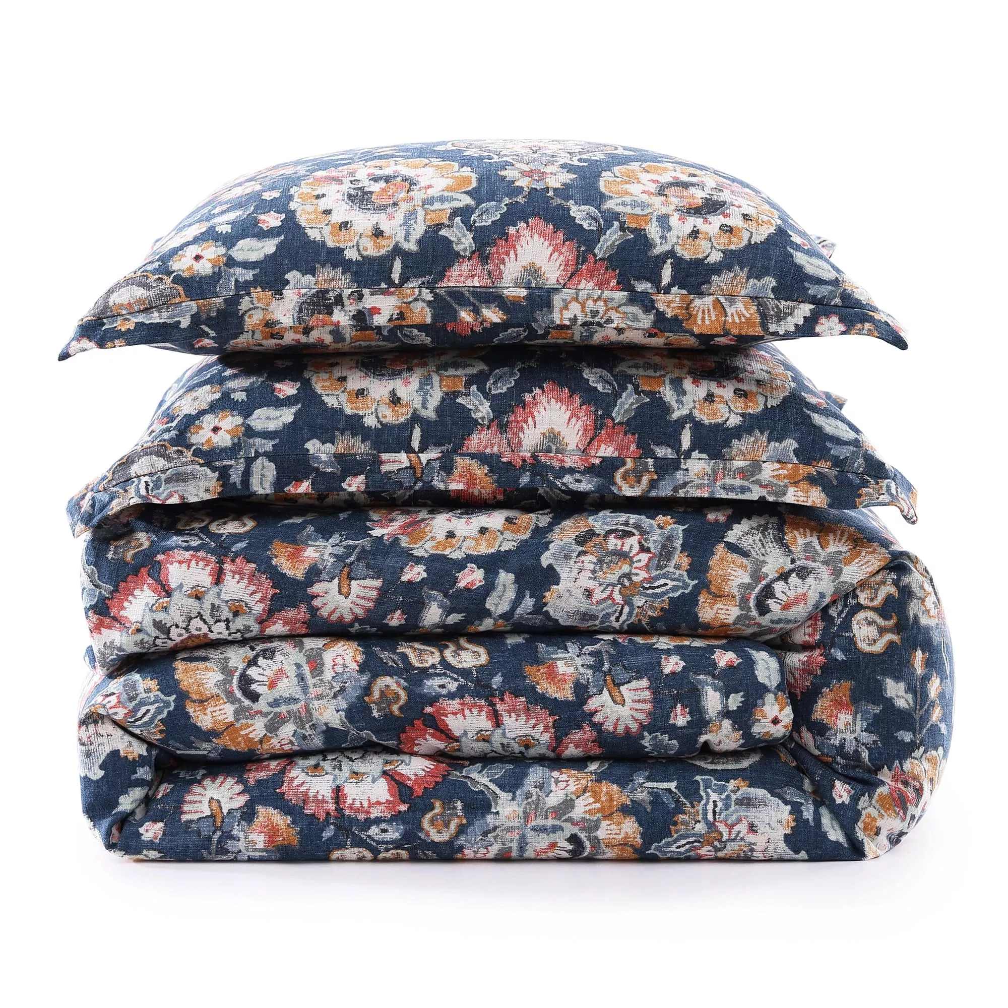 Derby Washed Linen King Duvet Cover Set