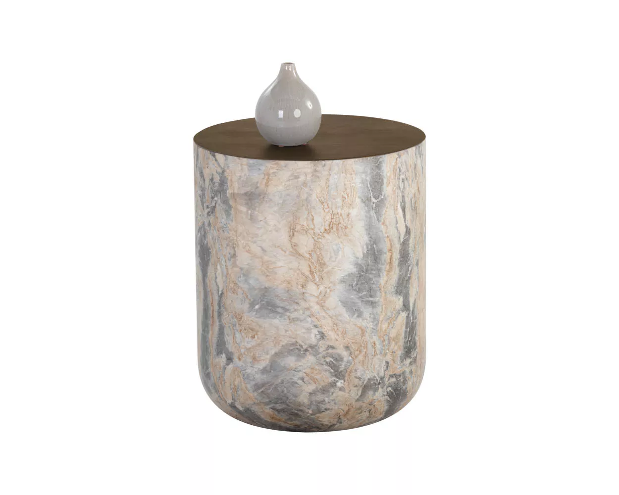 Diaz Brown End Table