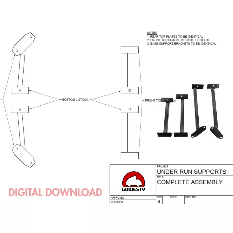 [DIGITAL DOWNLOAD] Driveshaft and Engine Underrun Bar Supports