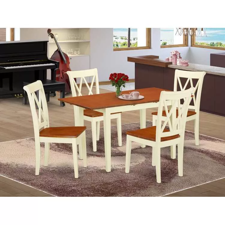 Dinette Set for 4 - Rectangle Table & 4 Chairs