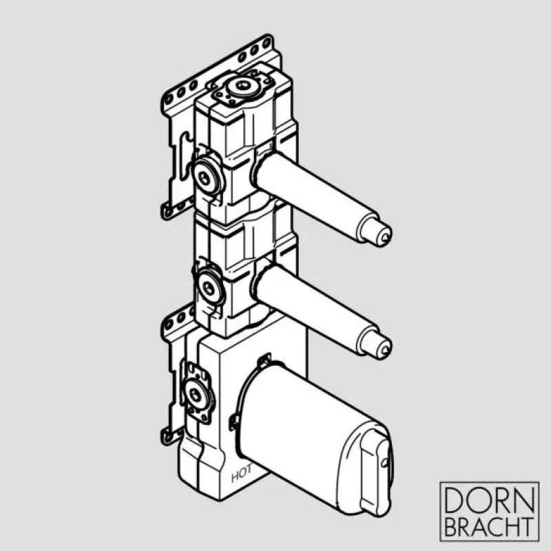 Dornbracht xTOOL concealed thermostat module with 2 valves 3/4"