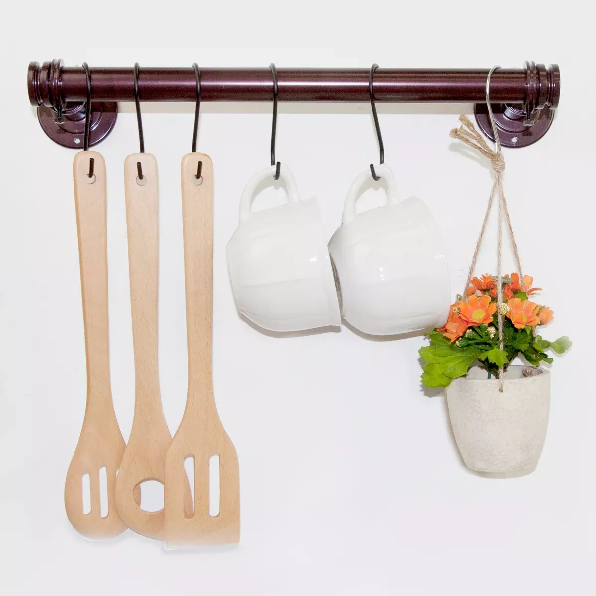 Double Toilet Paper Holder/ Closet/ Ceiling Rod