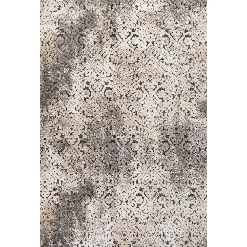 Duenas High-Low Shabby Damask Area Rug