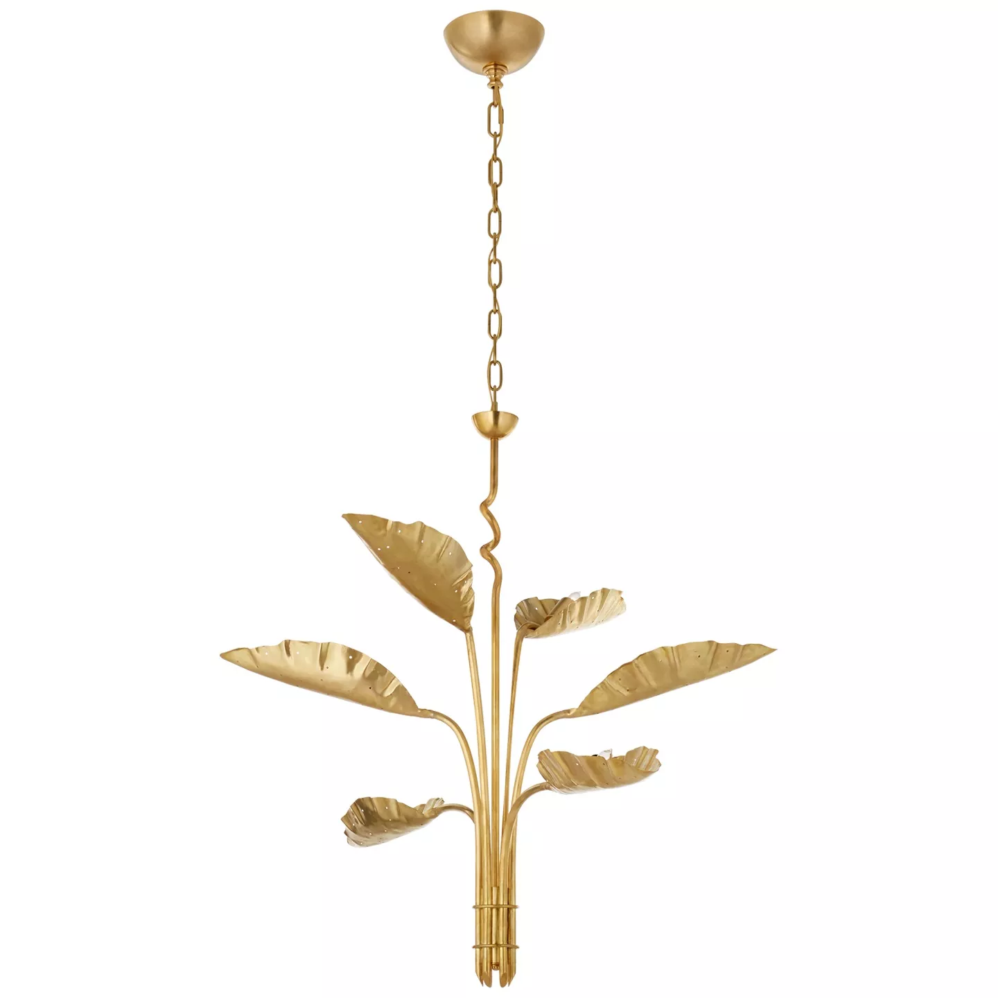 Dumaine Medium Pierced Leaf Chandelier