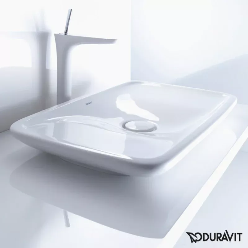 Duravit PuraVida countertop basin without tap hole platform white