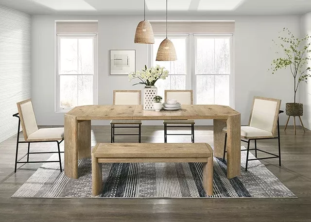 Edenbridge - 6 Pc Dining Table Set w/ Bench