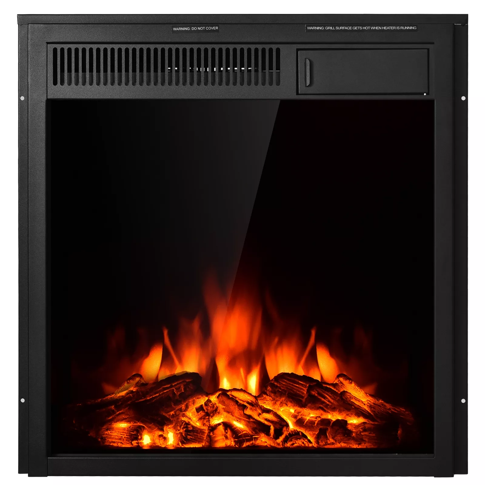 Electric Fireplace Insert Freestanding and Recessed Heater