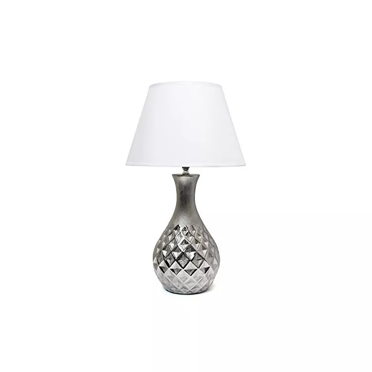 Elegant Designs Juliet Table Lamp - Silver & White