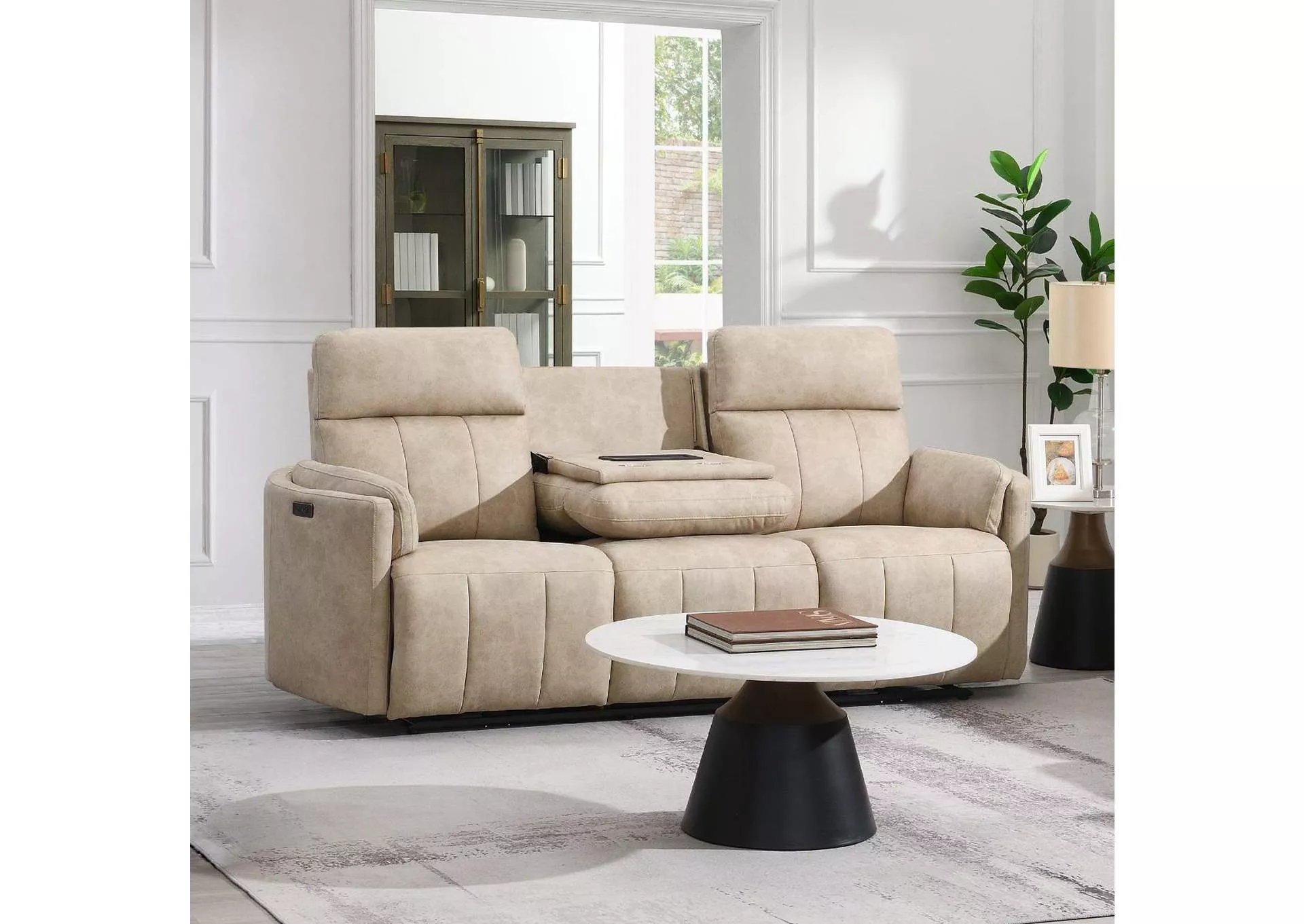 Elison Power Motion Sofa with Drop Table