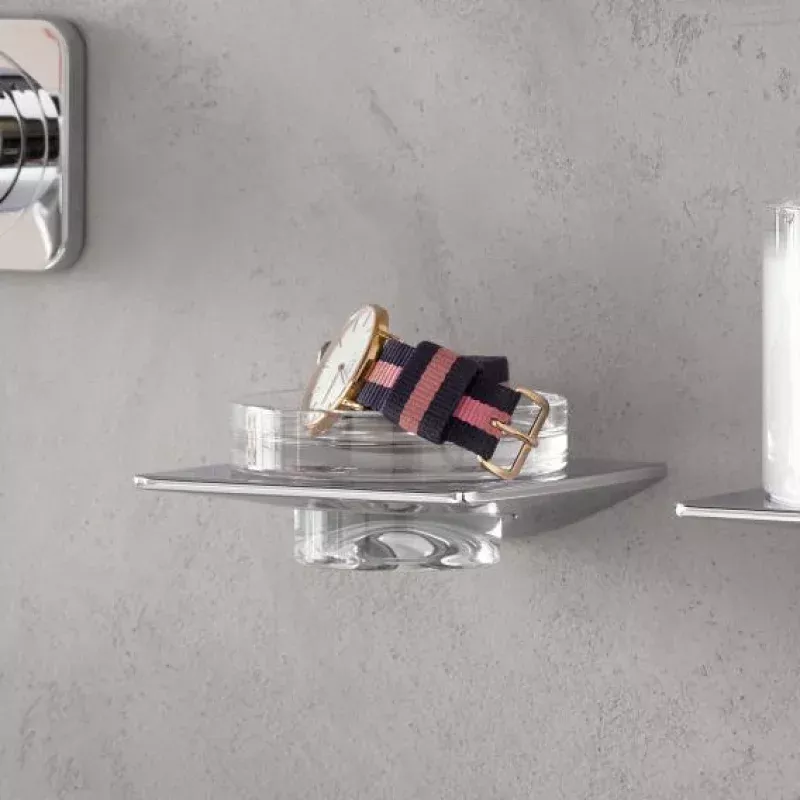 Emco Art soap dish and holder set