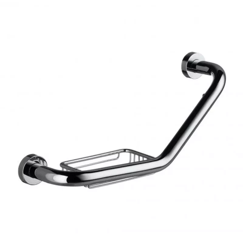 Emco Rondo2 grab rail with soap dish