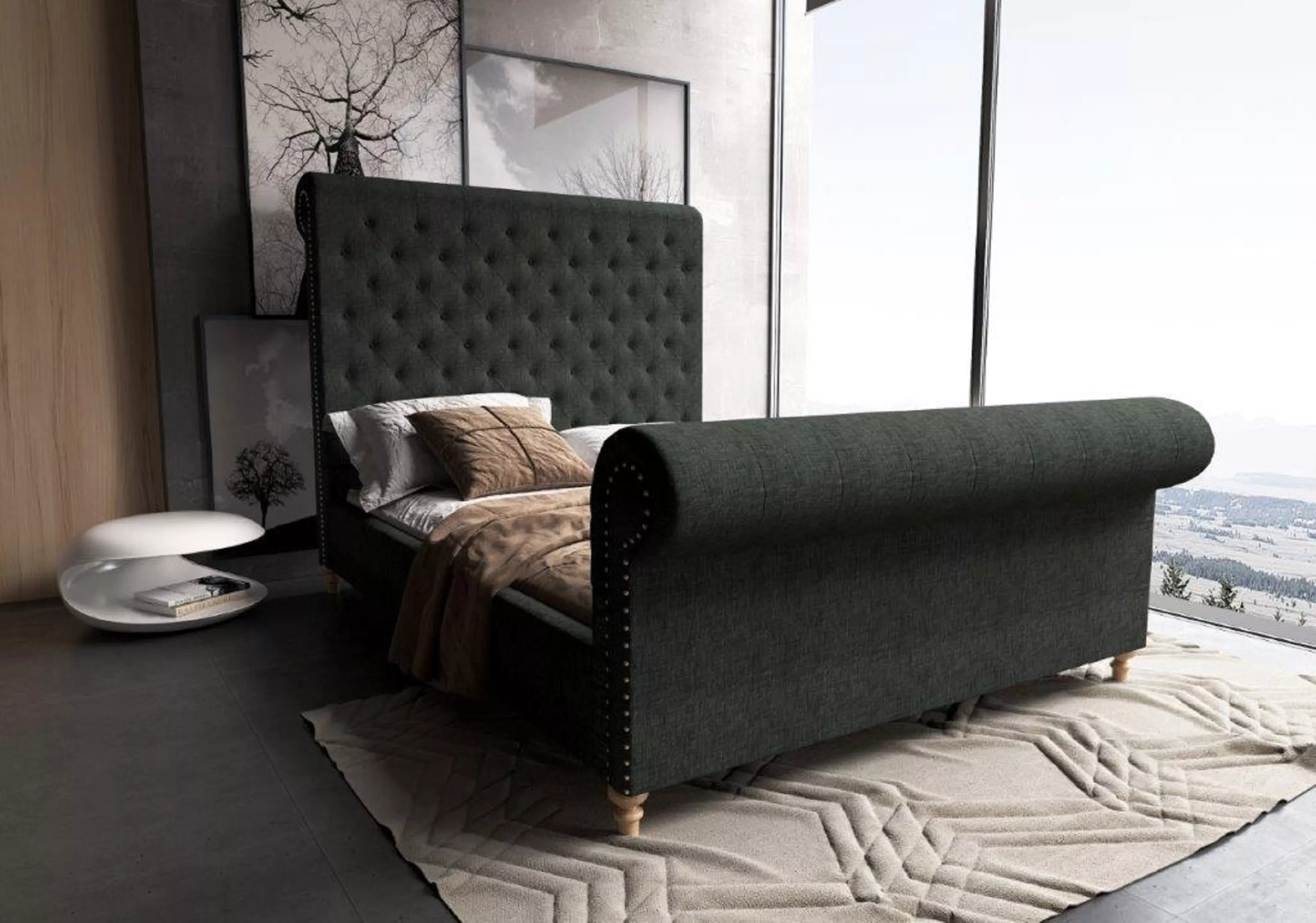 Empire Charcoal Full Bed