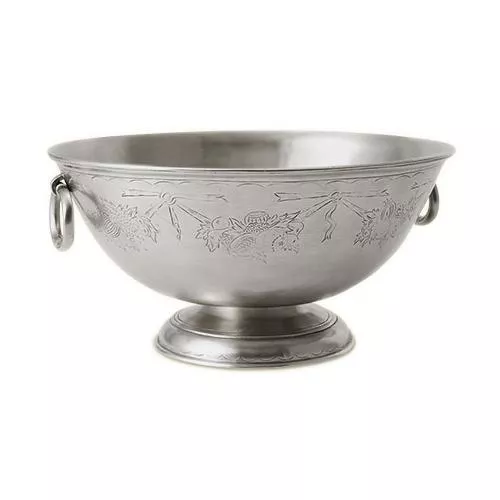 Engraved Deep Footed Bowl by Match Pewter
