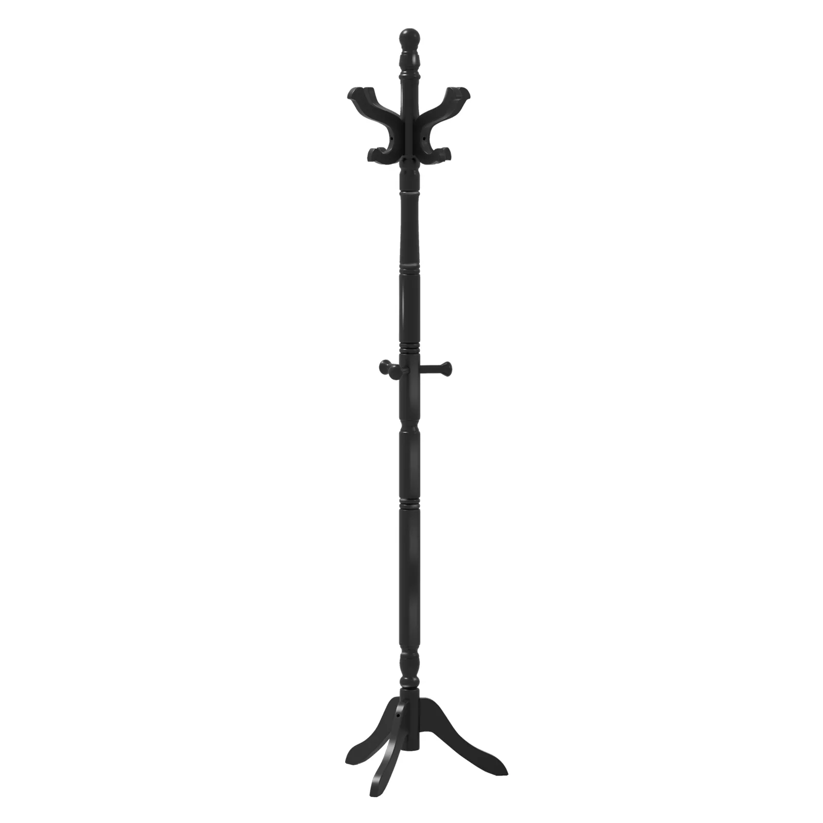 Entryway Hall Tree – Solid Wood with 11 Hooks and 3 Height Options