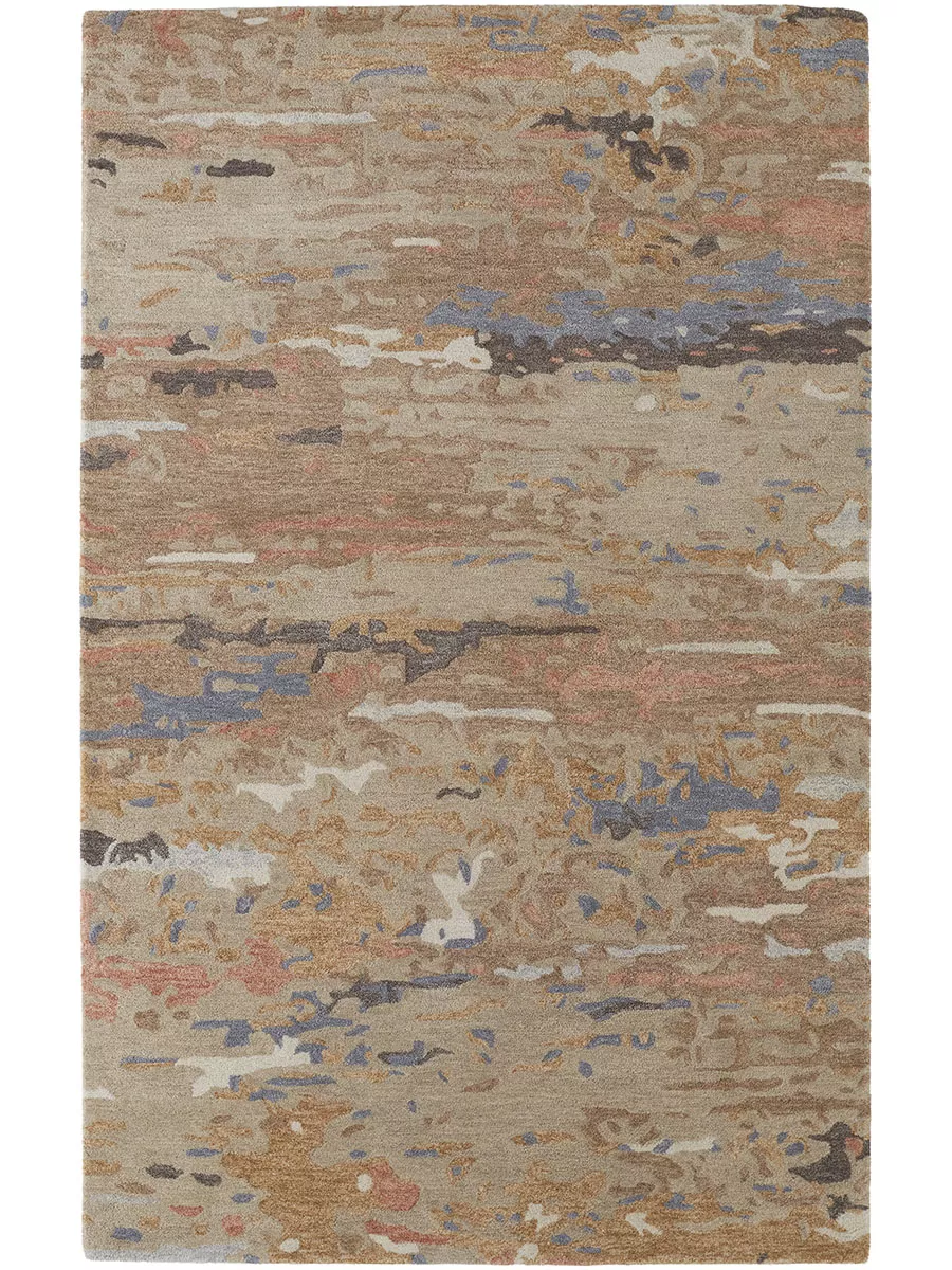 Everley 8644F Tan/Blue 5' x 8' Rug