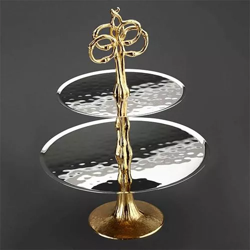 Evoca 2-Tier Cake Plate by L'Objet