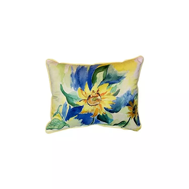 Extra Large Floral Throw Pillows with Zippered Polyester Covers