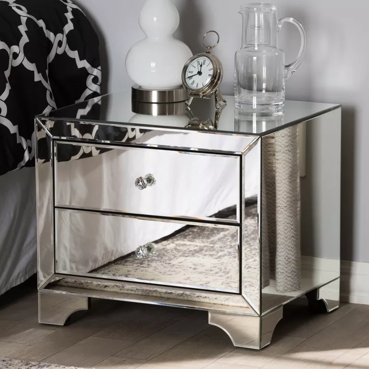Farrah Hollywood 2-Drawer Nightstand