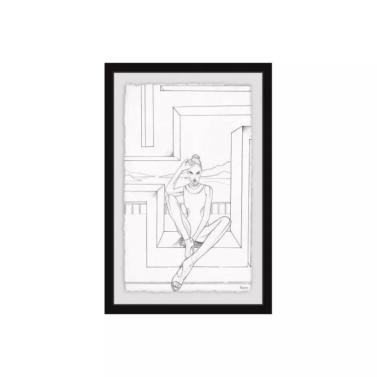 Fierce Summer Framed Painting Print