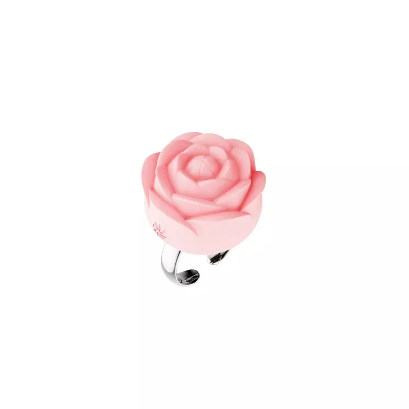 Fiore Vibrating Rose Ring - Pink
