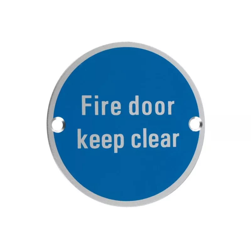 Fire Door Keep Clear Sign