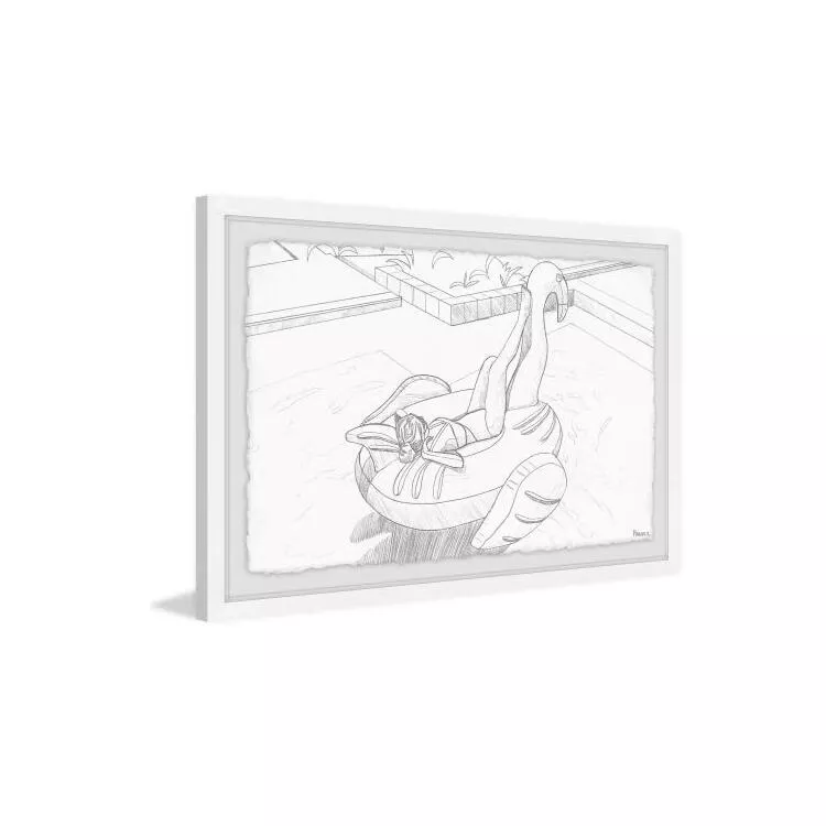 Float to Nowhere Framed Painting Print